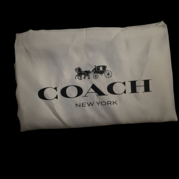 Coach Pewter Leather Handbag Crossbody Bag With Dust Bag - Picture 5 of 7